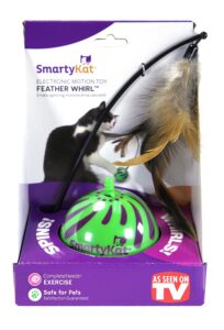 Read more about the article SmartyKat Feather Whirl Electronic Motion Cat Toy Review